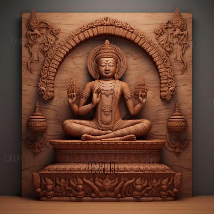 Mahavira 3 stl model for CNC